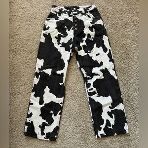cow print pants-cider